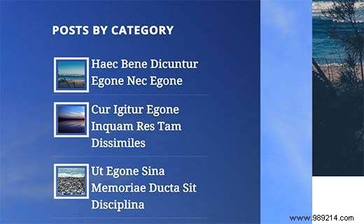How to Display Recent Posts by Category in Your WordPress Sidebar