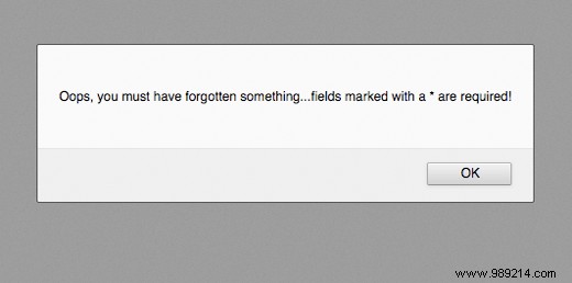 How to Customize Gravity Forms Error Messages with JavaScript Popups