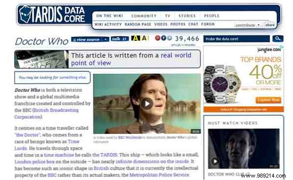 Essential Wikis for Doctor Who, Game of Thrones, The Simpsons, and Other Cult TV Favorites