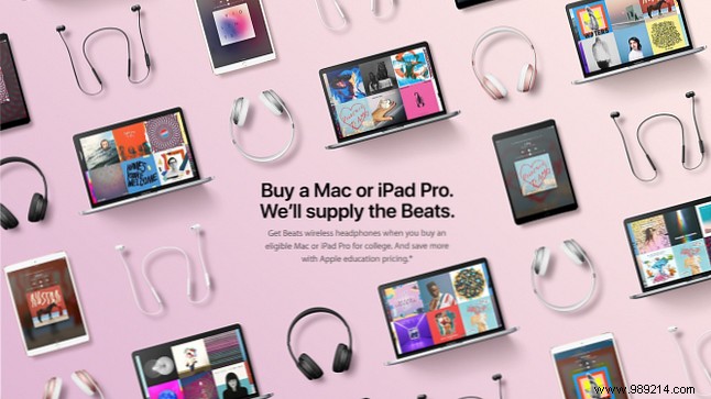 Apple Back-to-School Deal: Free Beats Headphones with Eligible Mac or iPad Pro for Students