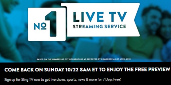 How to Watch Sling TV for Free This Sunday: No Credit Card Required