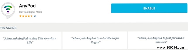 Effortlessly Stream Podcasts on Amazon Echo with the AnyPod Alexa Skill