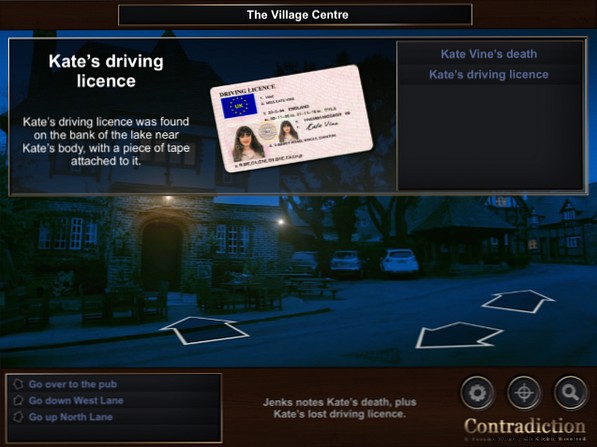 Interactive Movies Revival: Tim Follin s Contradiction Brings Detective Drama to iPad