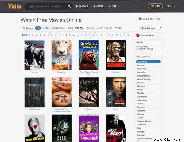 18 Best Free and Legal Movie Streaming Sites