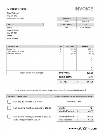 10 Essential Invoice Templates Every Freelancer Needs from Vertex42