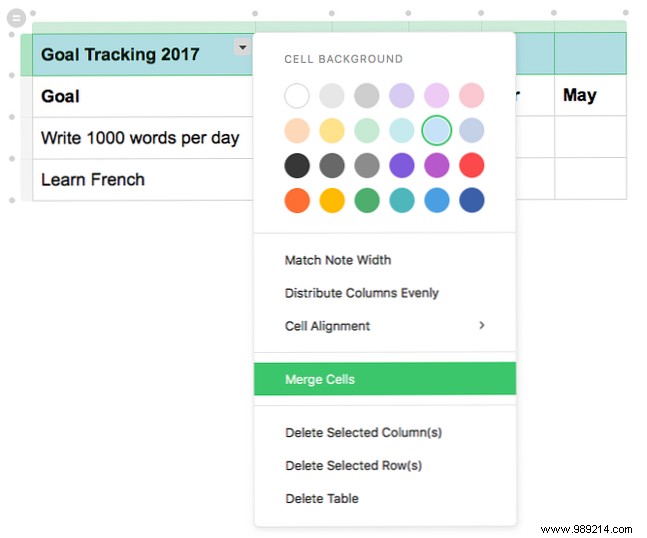12 Practical Evernote Table Templates to Organize Your Life Seamlessly