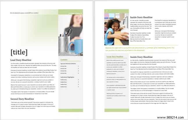 13 Free Professional Newsletter Templates: Print or Email as PDF