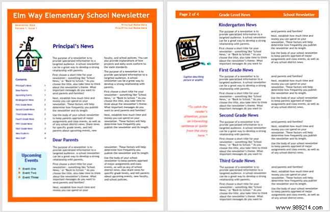 13 Free Professional Newsletter Templates: Print or Email as PDF