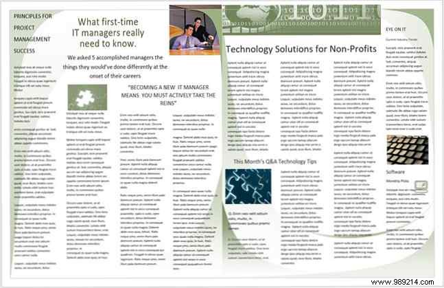 13 Free Professional Newsletter Templates: Print or Email as PDF