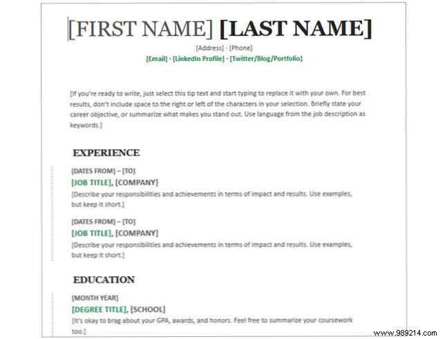 20 Free Microsoft Word Resume Templates to Land Your Dream Job