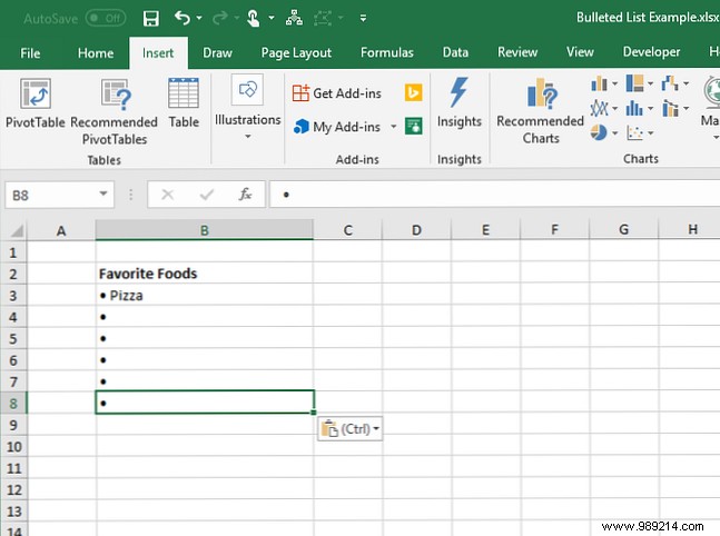 7 Proven Ways to Create Bulleted Lists in Excel