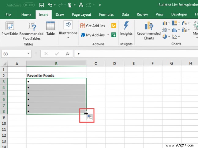 7 Proven Ways to Create Bulleted Lists in Excel