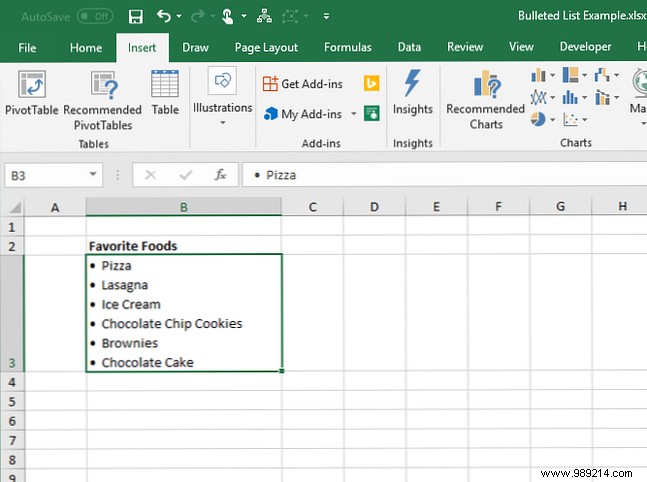 7 Proven Ways to Create Bulleted Lists in Excel