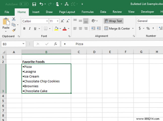 7 Proven Ways to Create Bulleted Lists in Excel