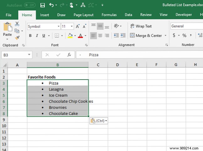 7 Proven Ways to Create Bulleted Lists in Excel