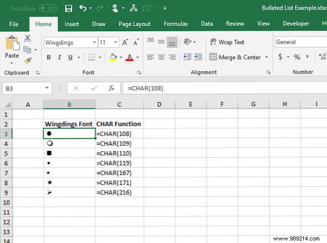 7 Proven Ways to Create Bulleted Lists in Excel