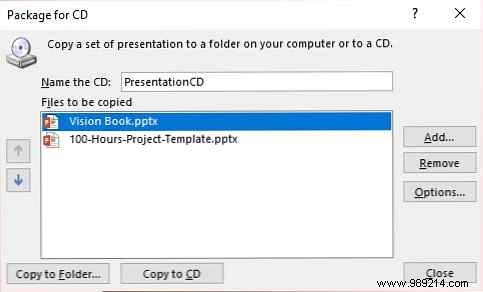 Prevent PowerPoint Disasters: Master the Package for CD Feature