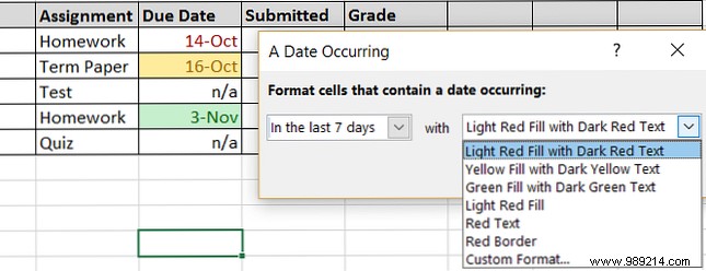 Excel Conditional Formatting: Practical Tips for School, Home, Work, and Personal Goals