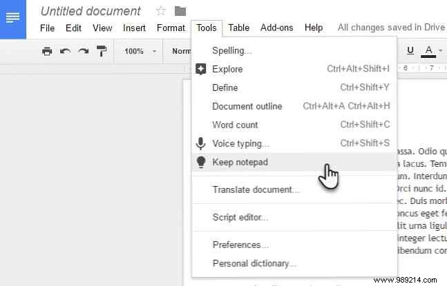 Seamlessly Integrate Google Keep into Google Docs for Ultimate Productivity
