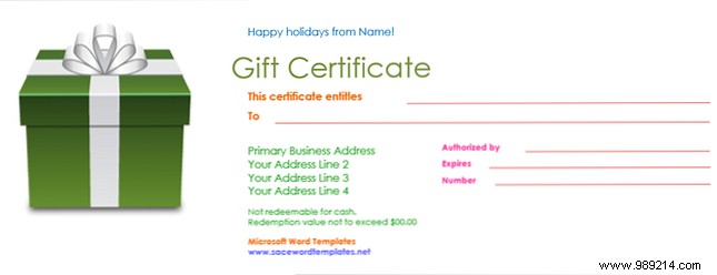 Free Gift Certificate Templates for Microsoft Office: Customizable Designs for Any Occasion