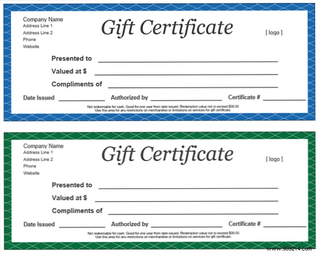 Free Gift Certificate Templates for Microsoft Office: Customizable Designs for Any Occasion