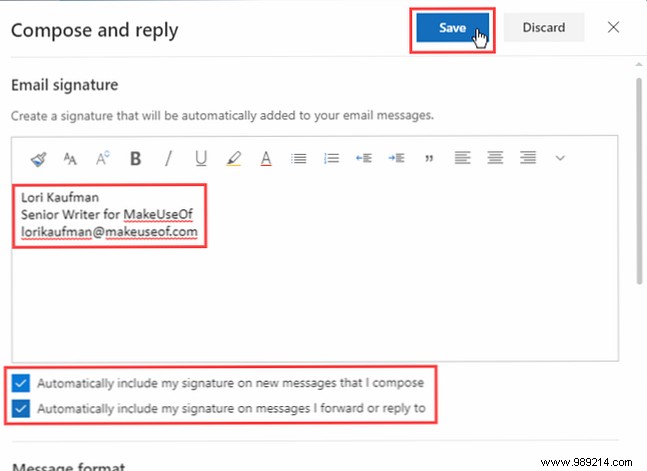 How to Add and Manage an Email Signature in Outlook on the Web (Microsoft 365)