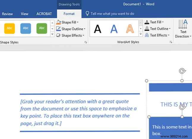 How to Insert and Customize Text Boxes in Microsoft Word for Professional Documents