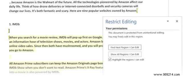 How to Enable Selective Editing in a Protected Word Document