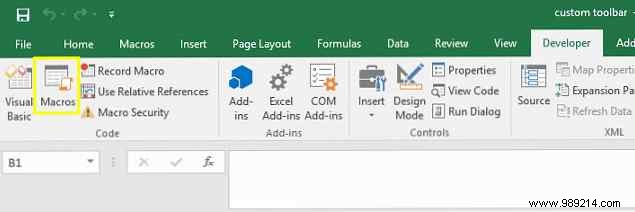 Build a Custom Excel Ribbon Toolbar with VBA Macros: Step-by-Step Guide
