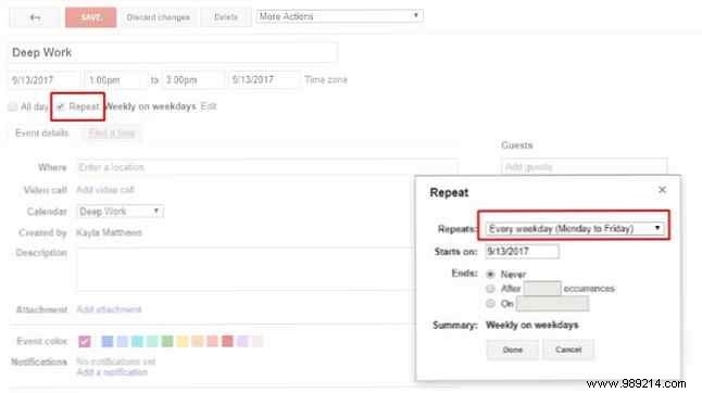 How to Master Time Blocking in Google Calendar for a Productive Workday