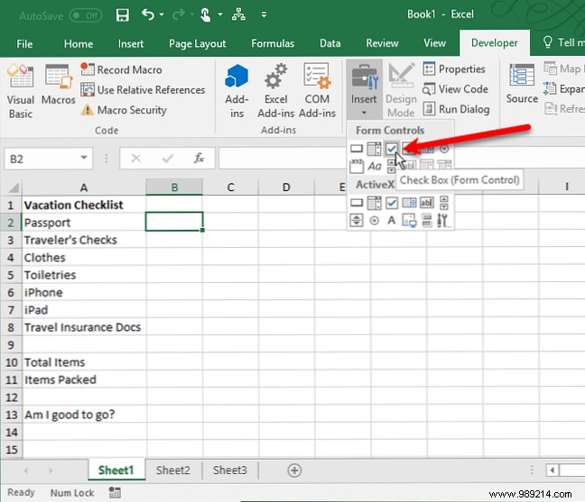 How to Create a Dynamic Checklist in Excel with Checkboxes