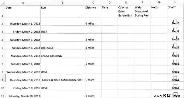 Build Your Marathon Training Plan in Excel: A Step-by-Step Guide
