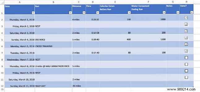 Build Your Marathon Training Plan in Excel: A Step-by-Step Guide