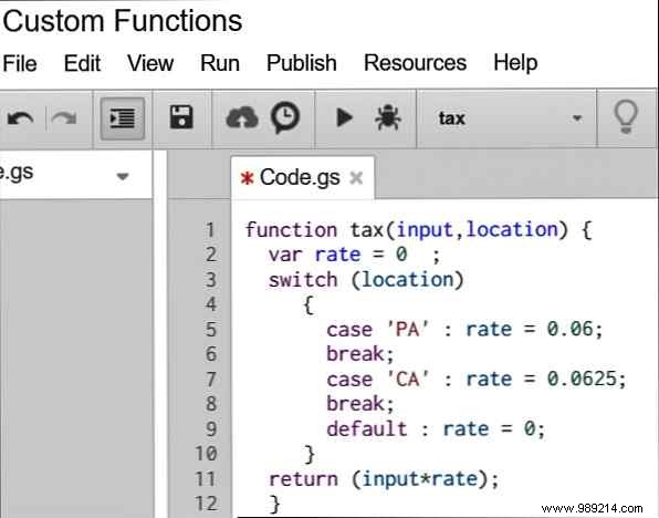How to Create Custom Functions in Google Sheets with Google Apps Script