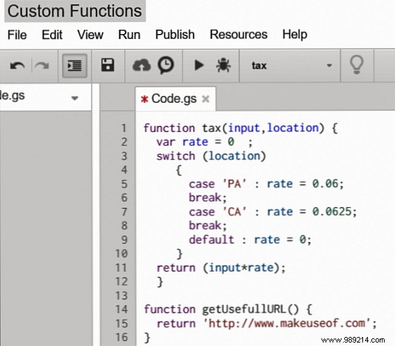 How to Create Custom Functions in Google Sheets with Google Apps Script