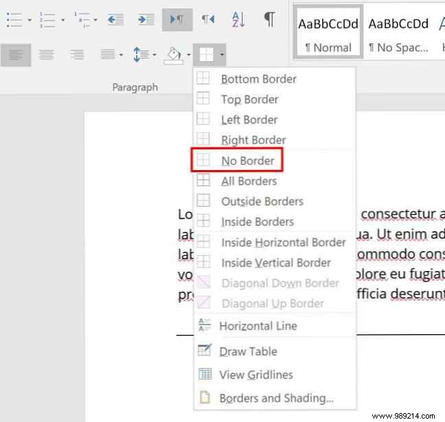 How to Quickly Remove Stubborn Horizontal Lines in Microsoft Word