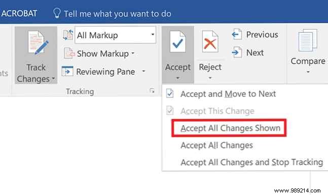 How to Filter and Accept Only Formatting Changes in Microsoft Word Track Changes