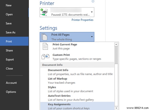 How to Generate Official Keyboard Shortcut Lists for Microsoft Office Apps