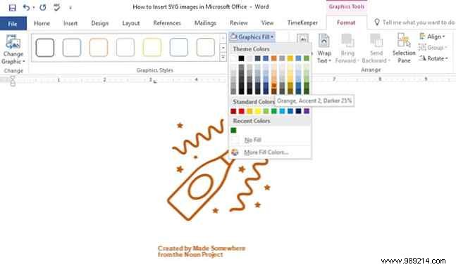 How to Insert and Edit Scalable Vector Graphics (SVGs) in Microsoft Office 2016