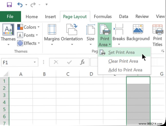 How to Set, Clear, and Expand Print Areas in Microsoft Excel