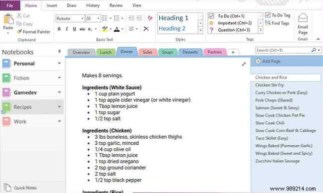 How to Move Page Tabs and Navigation Bar in OneNote to the Left or Right