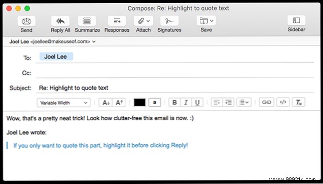 How to Keep Email Threads Clean: Highlight Before Replying
