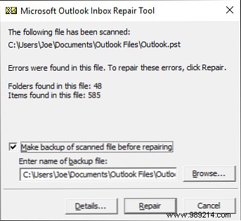 How to Repair Your Outlook PST File Using the Built-in Inbox Repair Tool