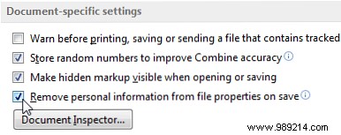 How to Remove Hidden Personal Data from Microsoft Office Documents