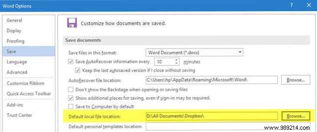 How to Save Office 2016 Documents to the Cloud: OneDrive, Dropbox, Google Drive, and More