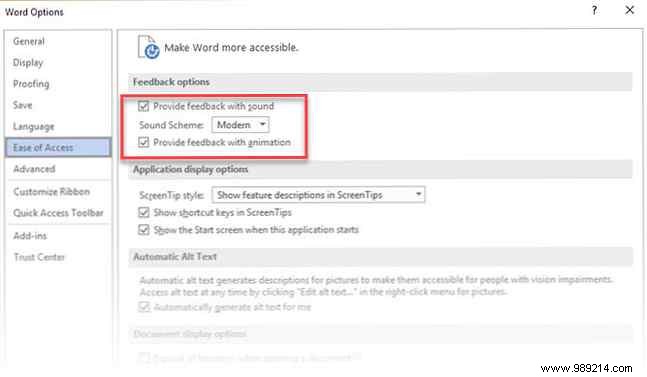 How to Disable Distracting Sound Cues in Microsoft Office 2016