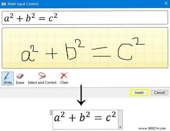 How to Insert and Create Mathematical Equations in Microsoft Office 2016