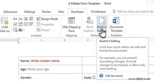 How to Create a Fillable Form in Microsoft Word 2016: Step-by-Step Guide