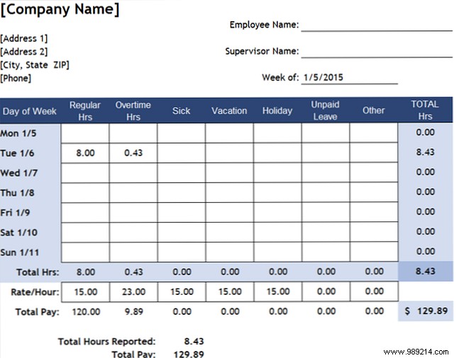 12 Free Timesheet Templates for Excel and Word: Track Hours Like a Pro