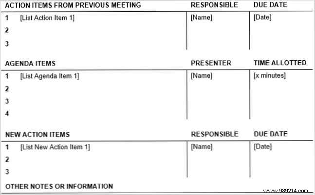 15 Best Meeting Agenda Templates for Microsoft Word to Boost Productivity